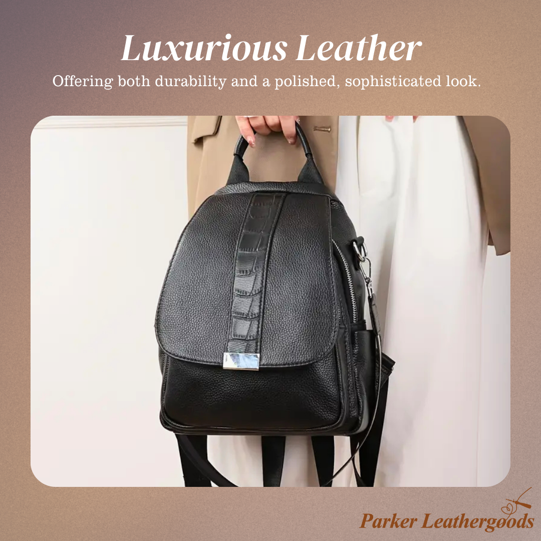 Serena | Ruched Flap Backpack