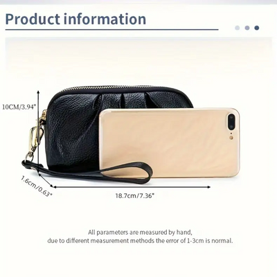 Scarlett | Compact Zip Wristlet Pouch