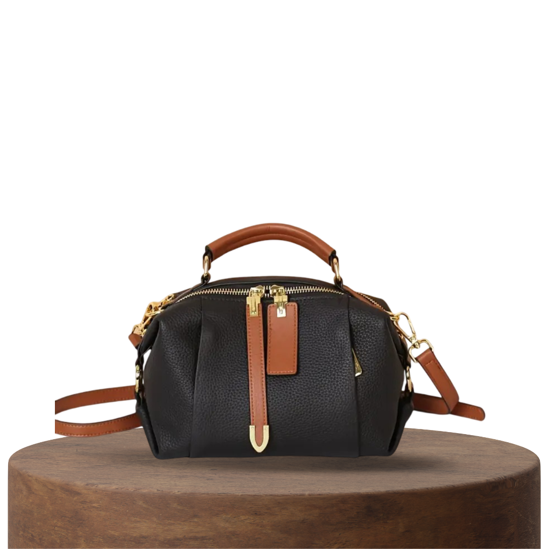 Lucy | Roomy Interior Leather Barrel Bag