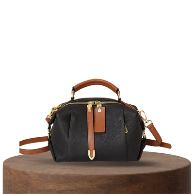 Lucy | Roomy Interior Leather Barrel Bag
