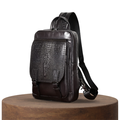 Callahan | Croc-Textured Backpack
