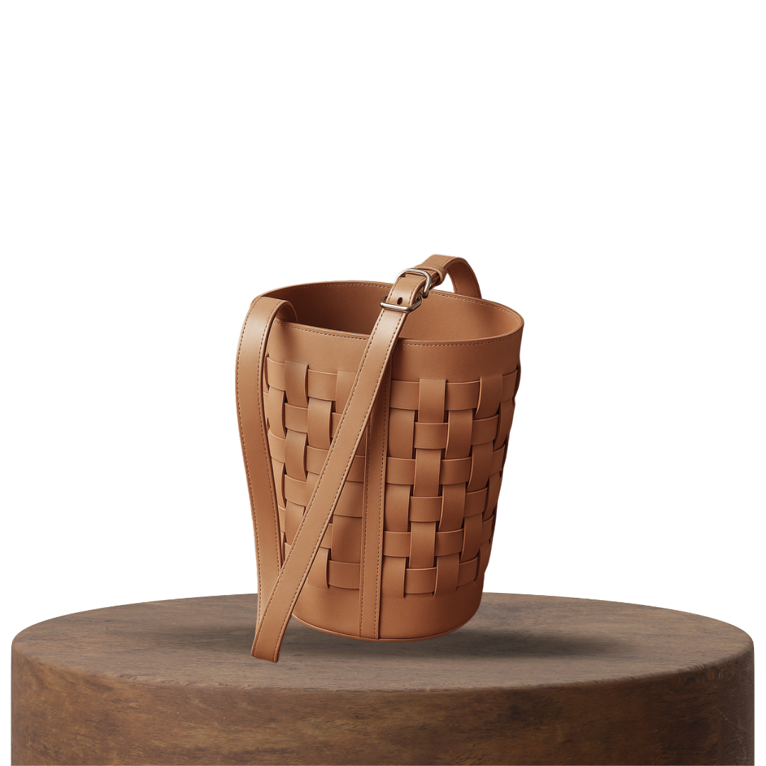 Veyra | Woven Bucket Style Shoulder Bag