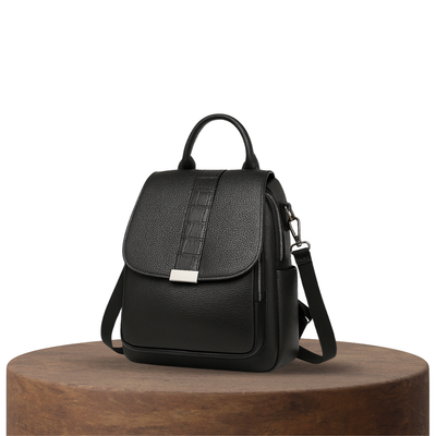 Serena | Ruched Flap Backpack