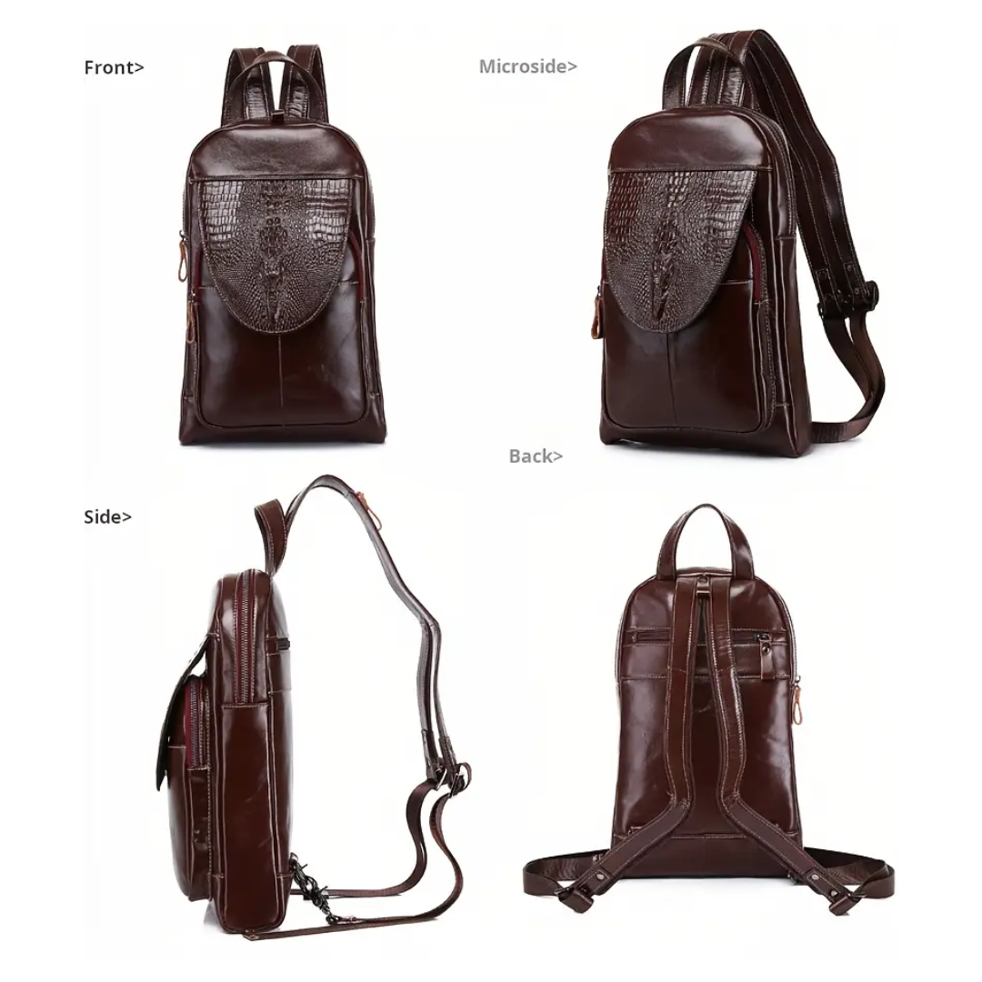 Cyrus | Crocodile Pattern Urban Backpack