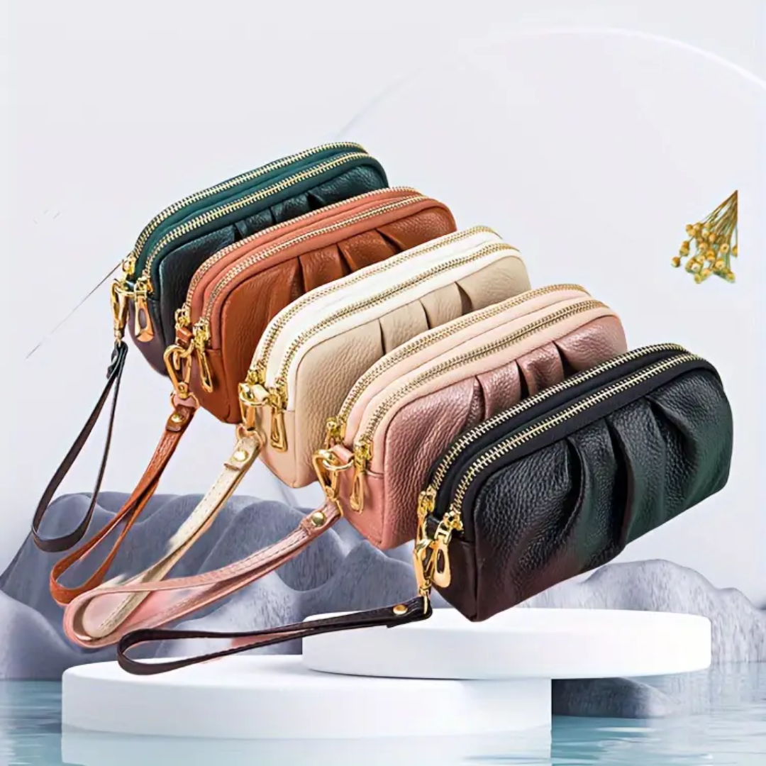 Scarlett | Compact Zip Wristlet Pouch