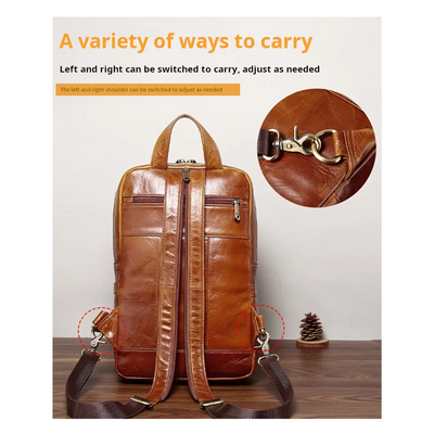 Callahan | Croc-Textured Backpack