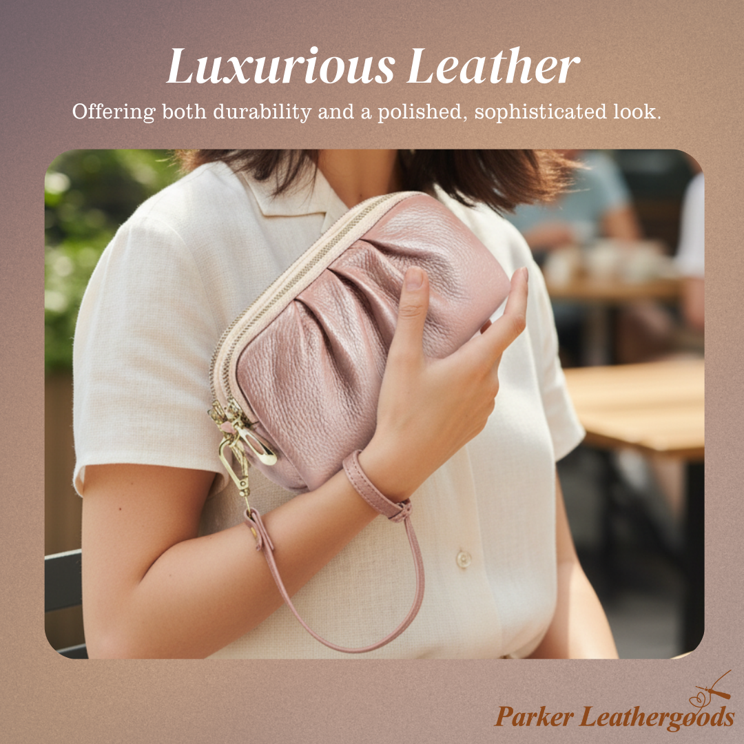 Scarlett | Compact Zip Wristlet Pouch