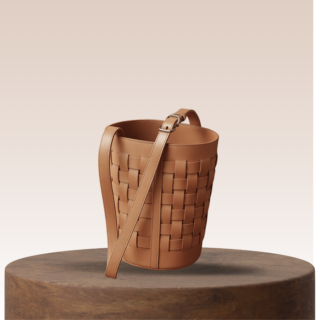 Veyra | Woven Bucket Style Shoulder Bag