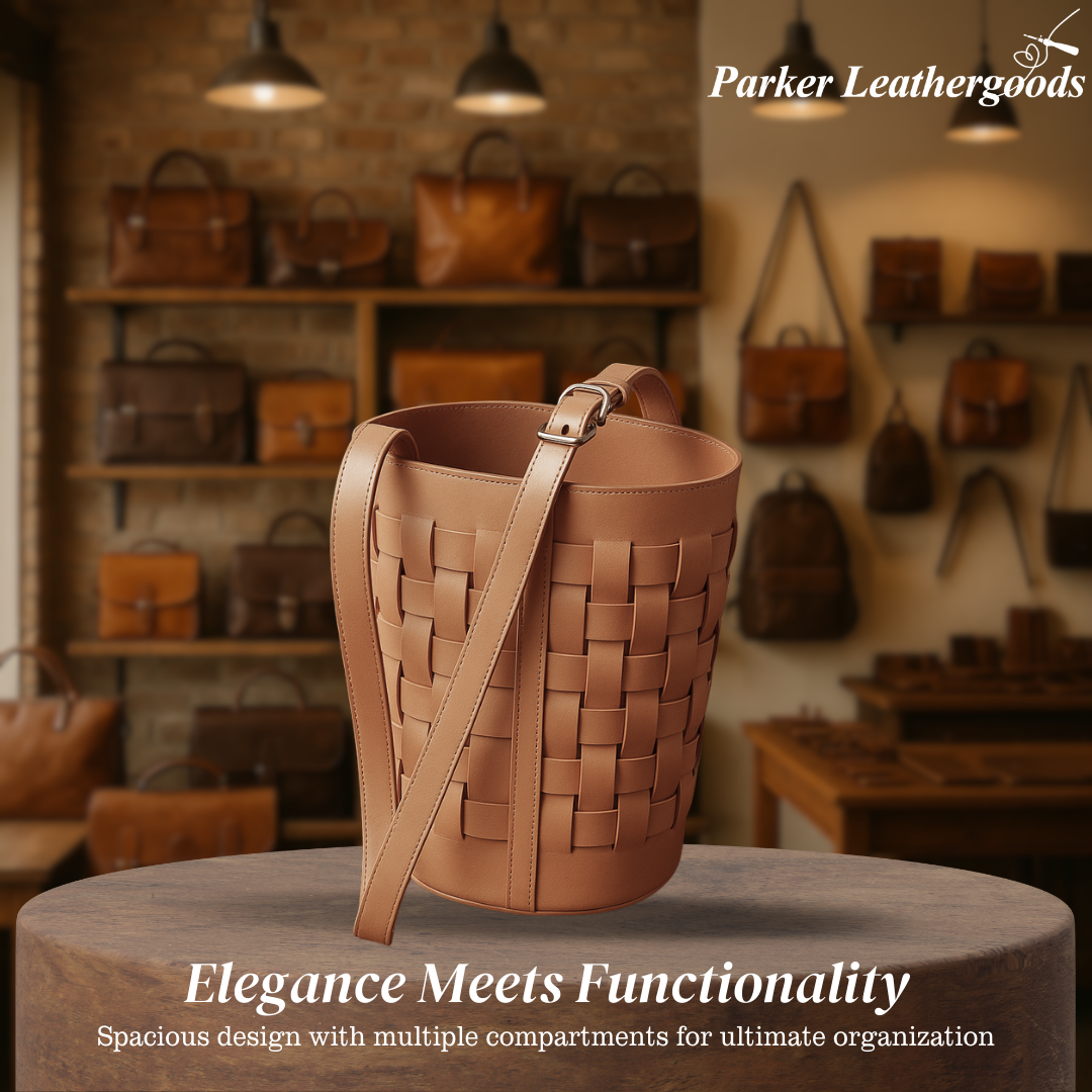 Veyra | Woven Bucket Style Shoulder Bag