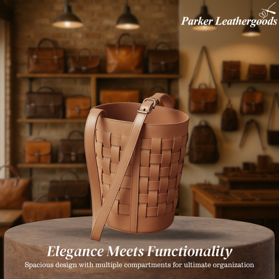 Veyra | Woven Bucket Style Shoulder Bag