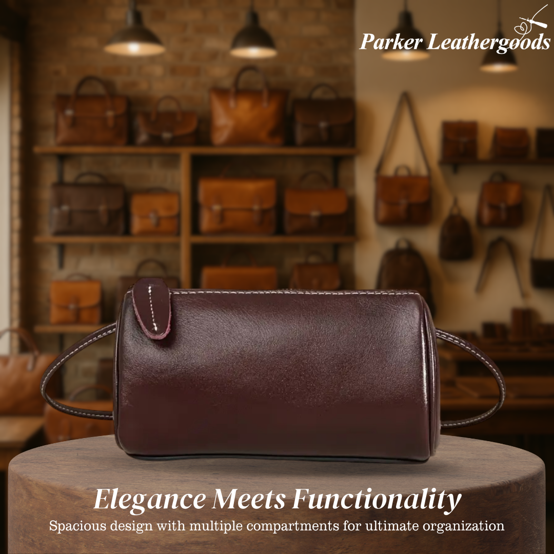 Hazel | Leather Cylinder Crossbody Bag