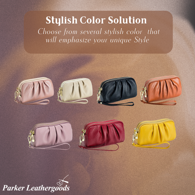 Scarlett | Compact Zip Wristlet Pouch