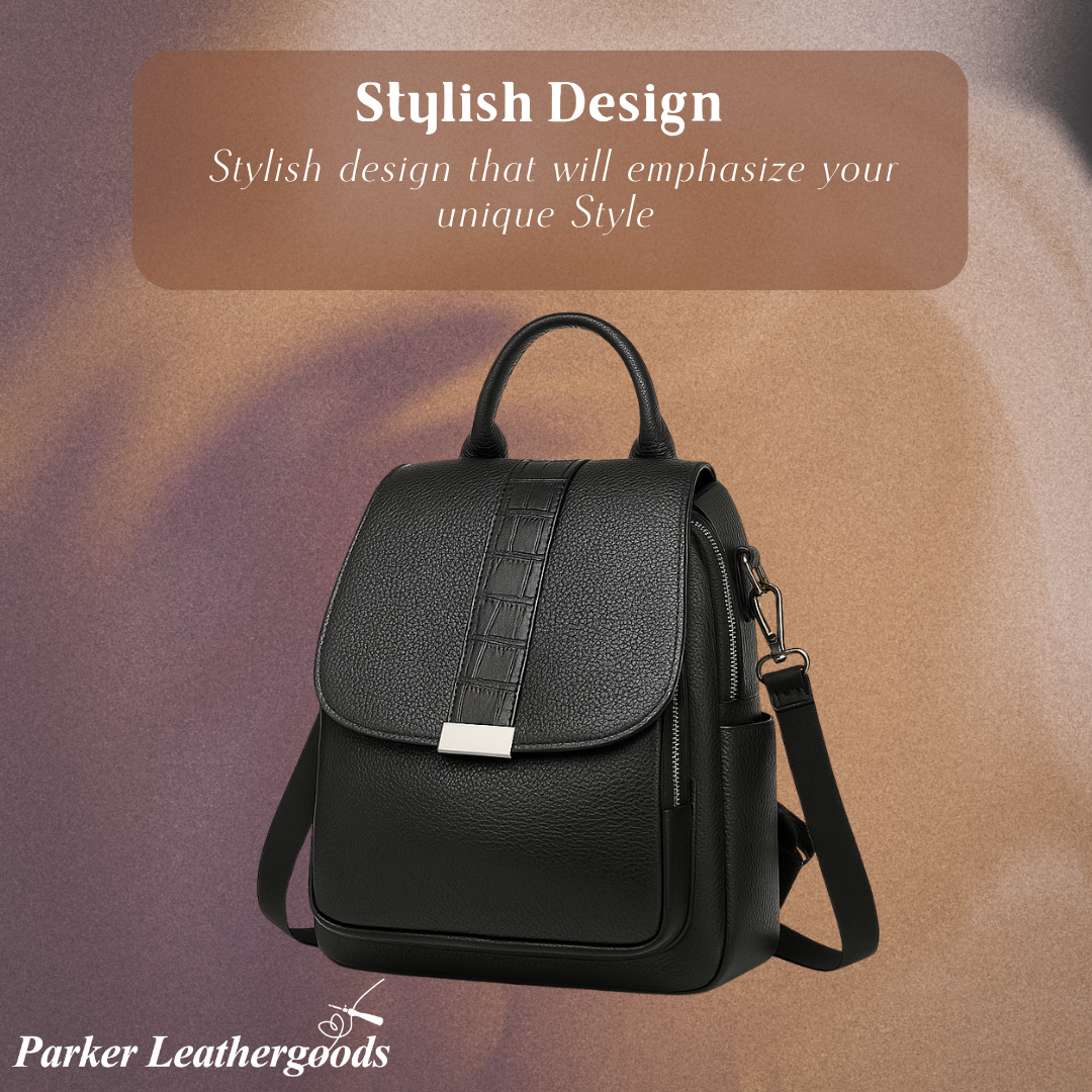 Serena | Ruched Flap Backpack