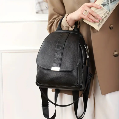 Serena | Ruched Flap Backpack