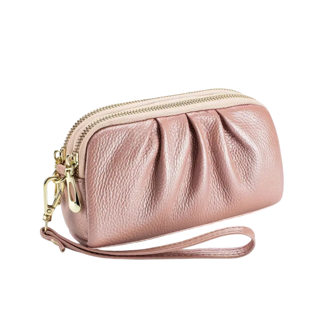 Scarlett | Compact Zip Wristlet Pouch
