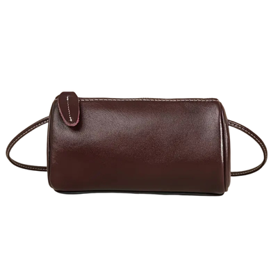 Hazel | Leather Cylinder Crossbody Bag