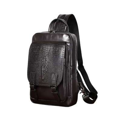 Callahan | Croc-Textured Backpack