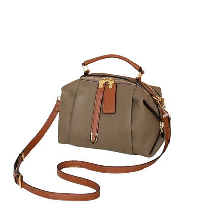 Lucy | Roomy Interior Leather Barrel Bag