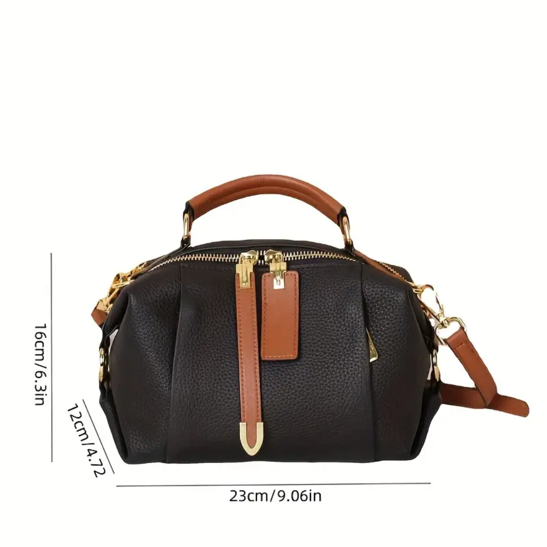 Lucy | Roomy Interior Leather Barrel Bag