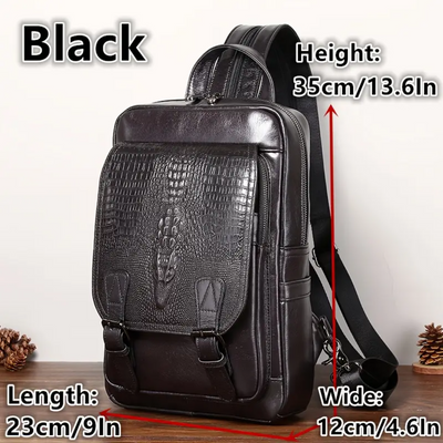 Callahan | Croc-Textured Backpack
