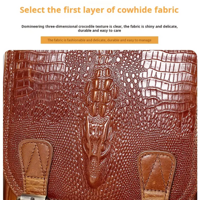 Callahan | Croc-Textured Backpack