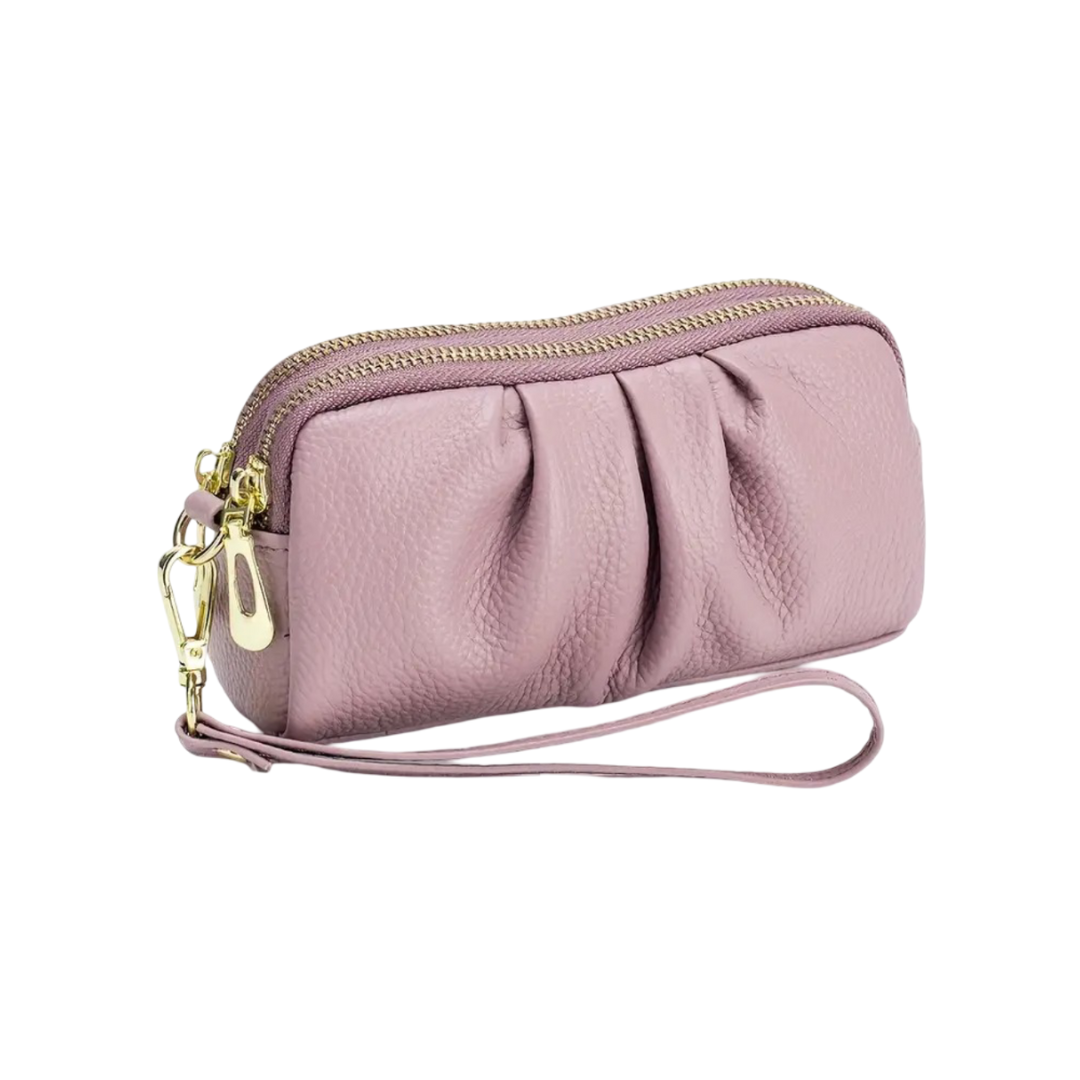 Scarlett | Compact Zip Wristlet Pouch