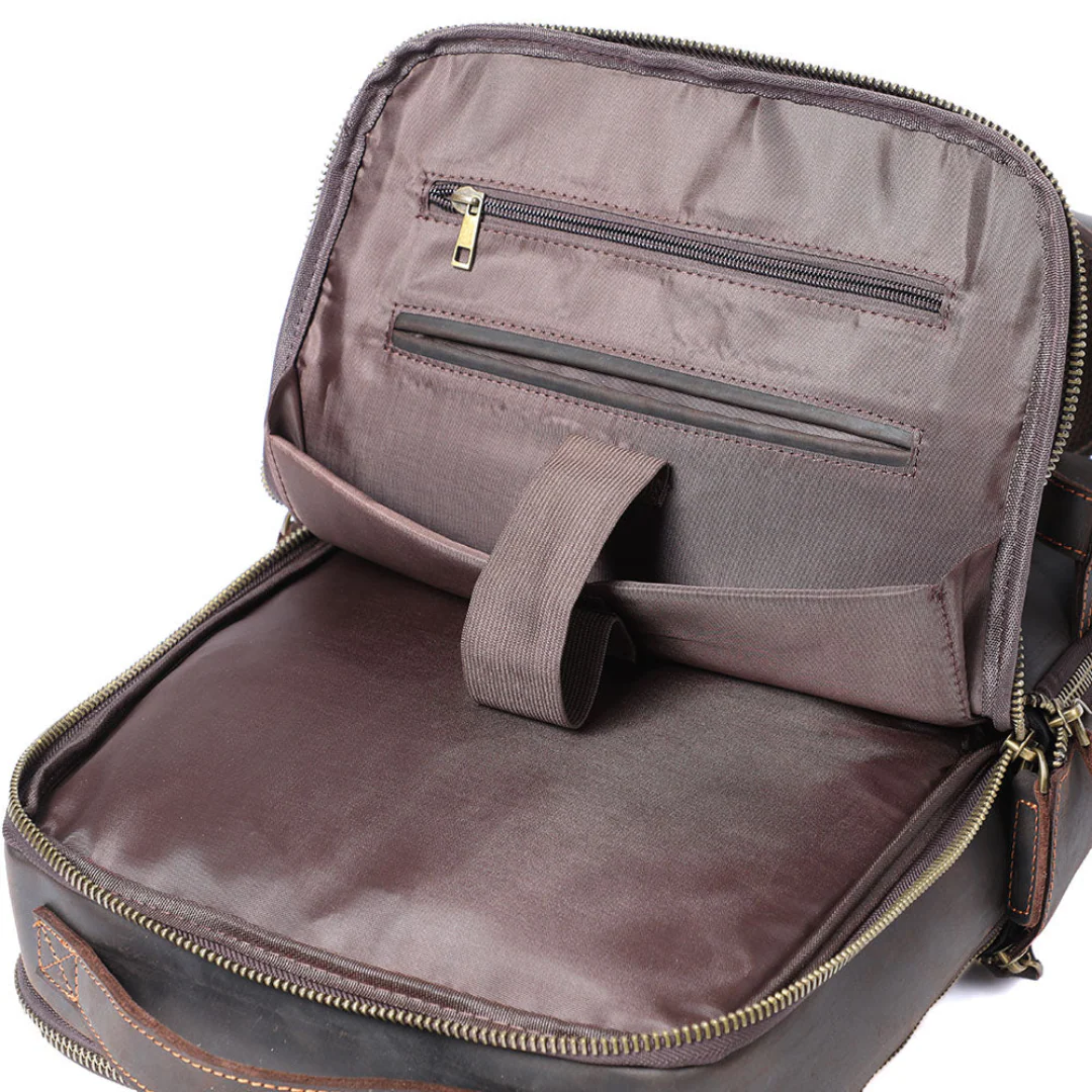 Sandra | Modern Zip-Front Backpack