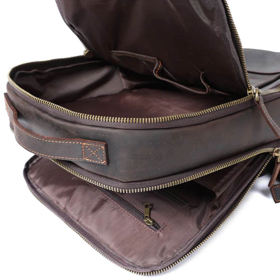 Sandra | Modern Zip-Front Backpack
