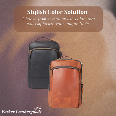 Sandra | Modern Zip-Front Backpack