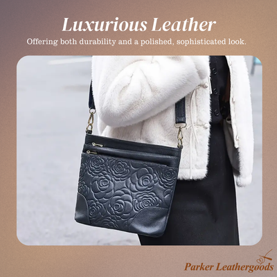 Elvie | Floral Embossed Crossbody Bag