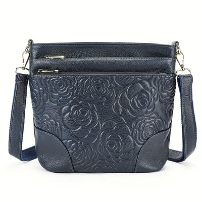 Elvie | Floral Embossed Crossbody Bag