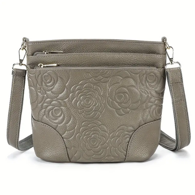 Elvie | Floral Embossed Crossbody Bag