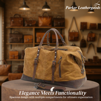 Billie | Large Interior Canvas Duffel Bag