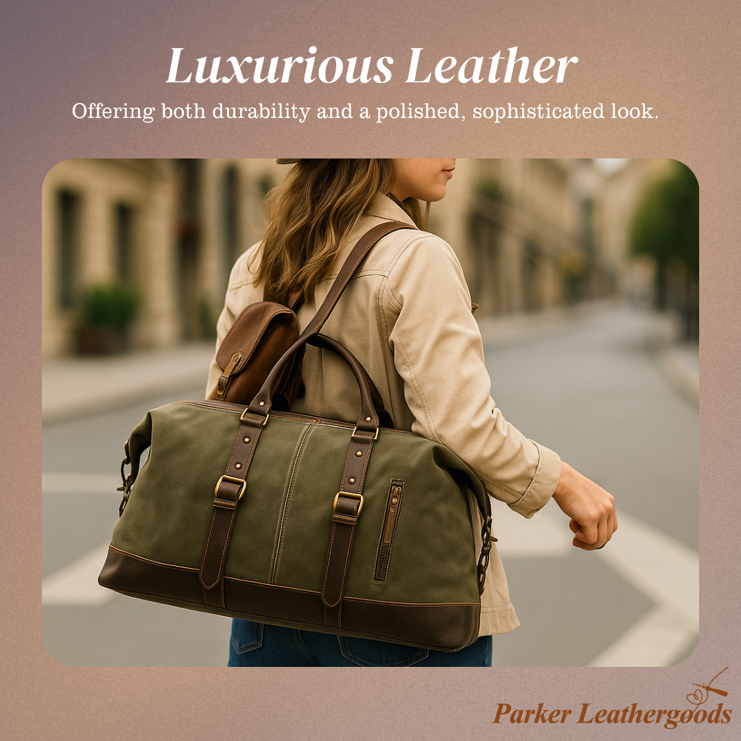 Billie | Large Interior Canvas Duffel Bag