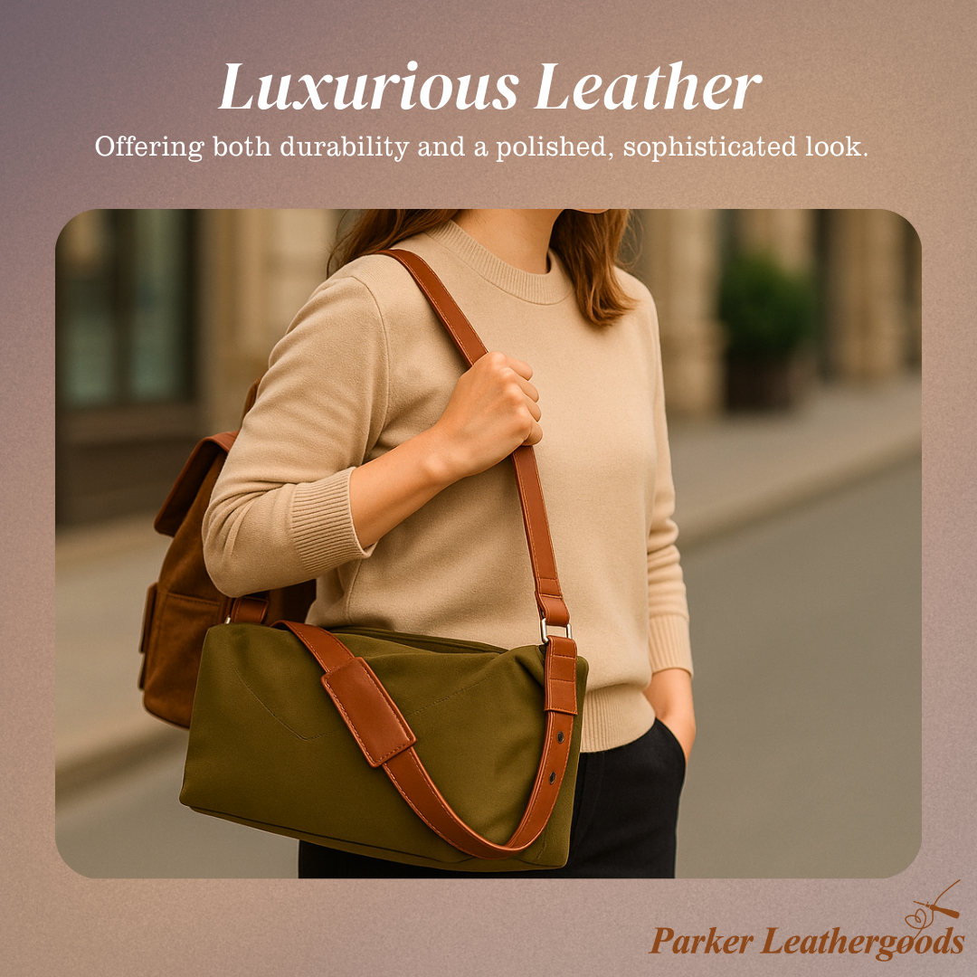 Perry | Canvas & Leather Duffel Bag