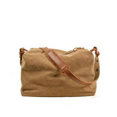 Perry | Canvas & Leather Duffel Bag