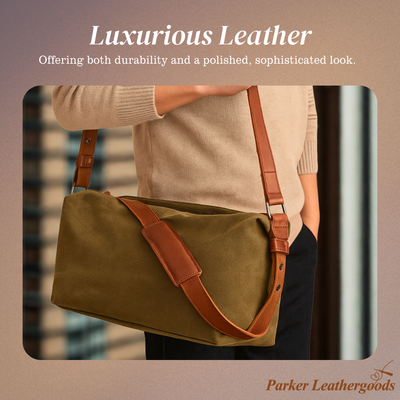 Perry | Canvas & Leather Duffel Bag