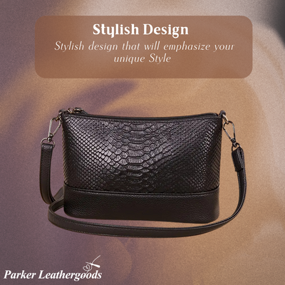 Vanessa | Reptile Texture Shoulder Bag
