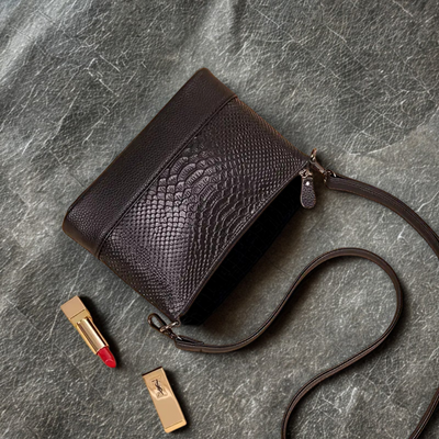 Vanessa | Reptile Texture Shoulder Bag