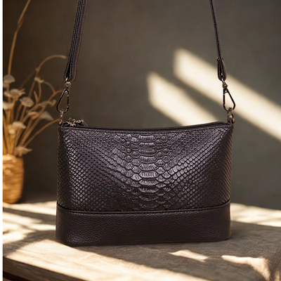 Vanessa | Reptile Texture Shoulder Bag