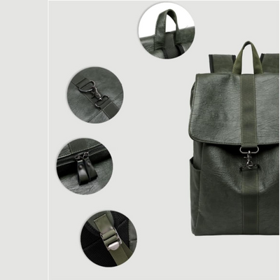 Emma | Vintage Flap Backpack