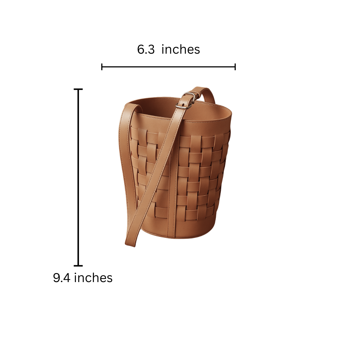 Veyra | Woven Bucket Style Shoulder Bag