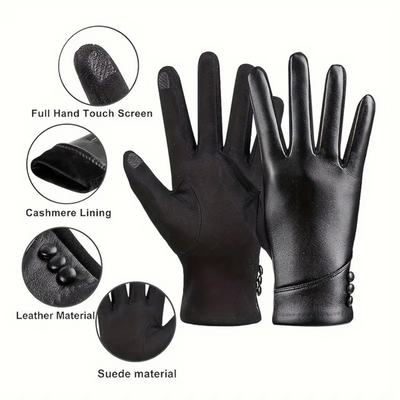 Matias | Button Stylish Accent Gloves