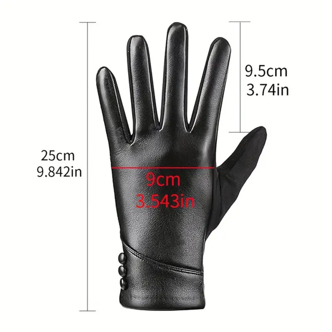 Matias | Button Stylish Accent Gloves