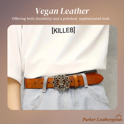 Kilem | Embossed Floral Buckle Belt
