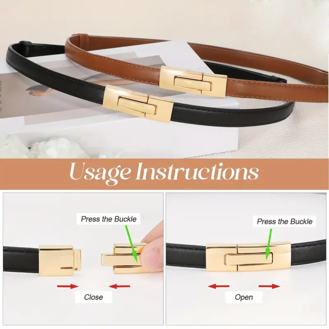 Anikka | Minimalist Slide Buckle Belt