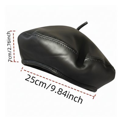 Pierre | Black Classic Parisian Hat