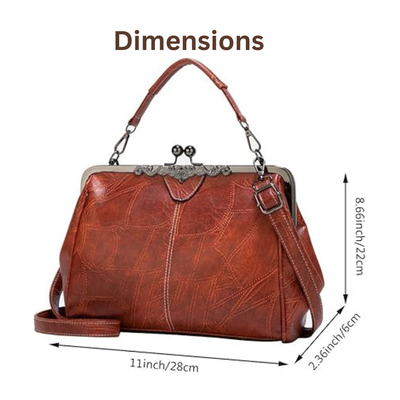 VeraBelle | Vintage Kiss Lock Handbag (BUY 1 GET 1 FREE)