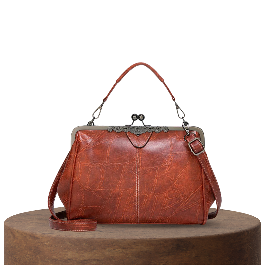 VeraBelle | Vintage Kiss Lock Handbag (BUY 1 GET 1 FREE)