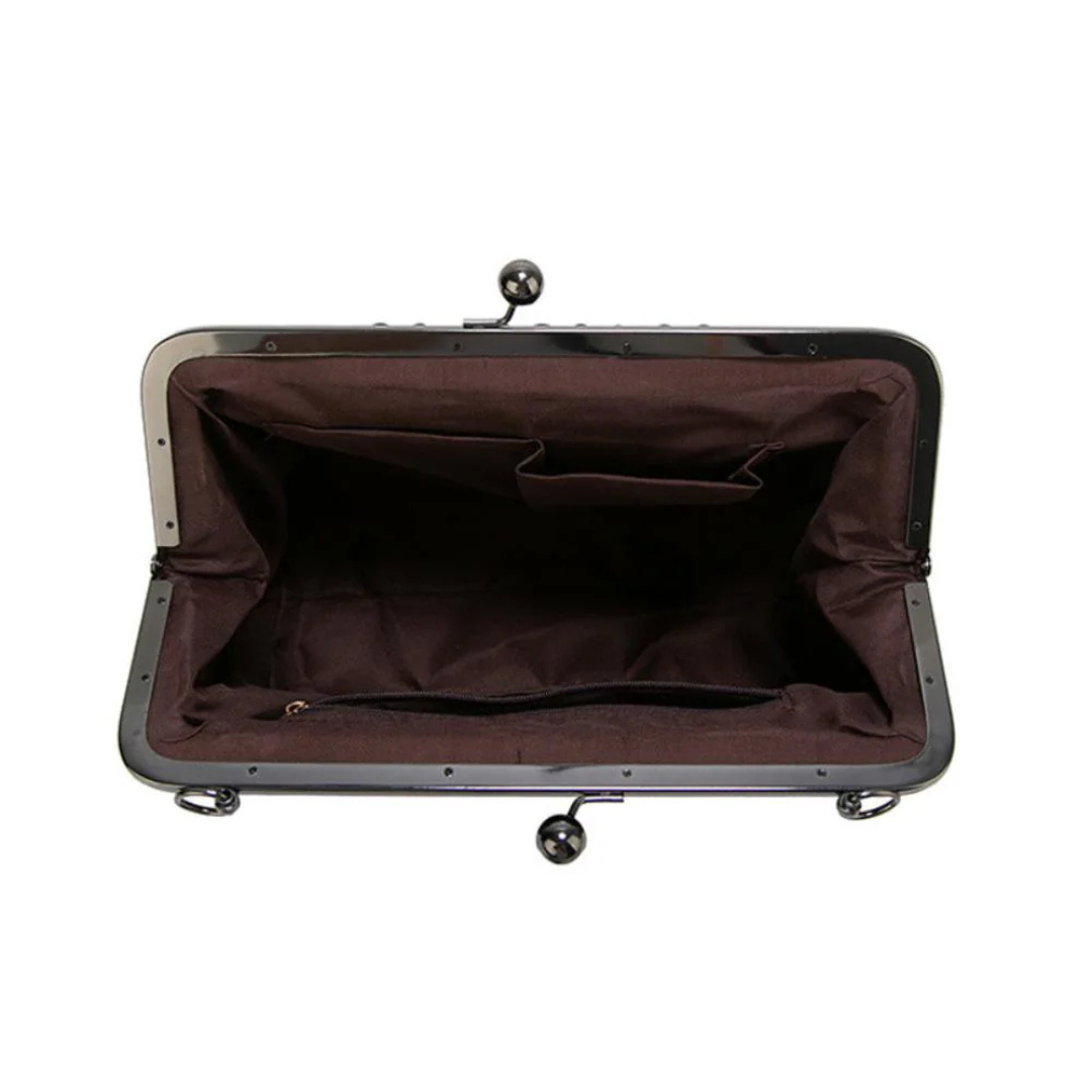 VeraBelle | Vintage Kiss Lock Handbag (BUY 1 GET 1 FREE)